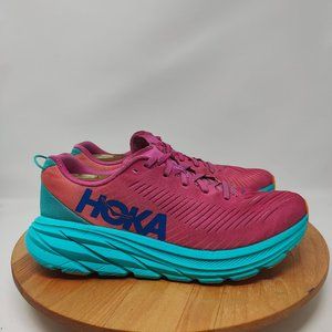 Hoka One One Rincon 3- Womens- Size 9.5B- Pink- [1119396 PPAT]- Running Shoes